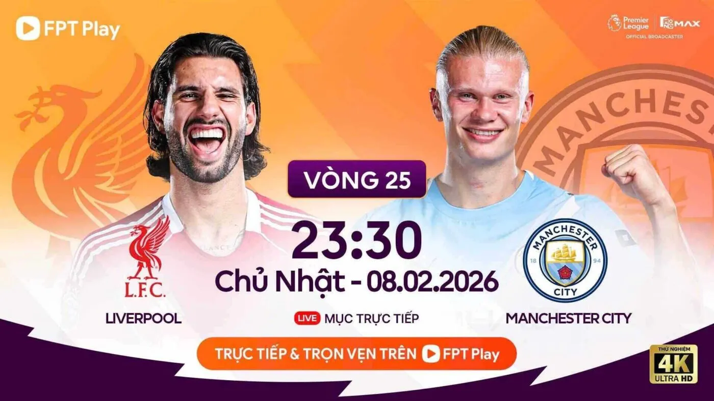 Nhận Định Soi Kèo Liverpool Vs Manchester City 23h30 Ngày 08/02: Nhuộm Xanh Anfield Bám Đuổi Ngôi Vô Địch Lịch trực tiếp bóng đá Liverpool Vs Manchester City Vòng 25 Premier League 2025/26