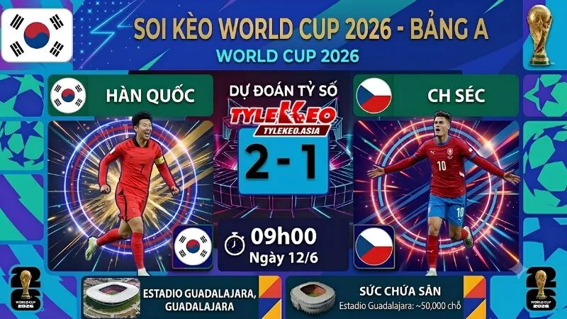 Soi Kèo Hàn Quốc Vs CH Séc 09h00 Ngày 12/6: Mãnh Hổ Gầm Vang